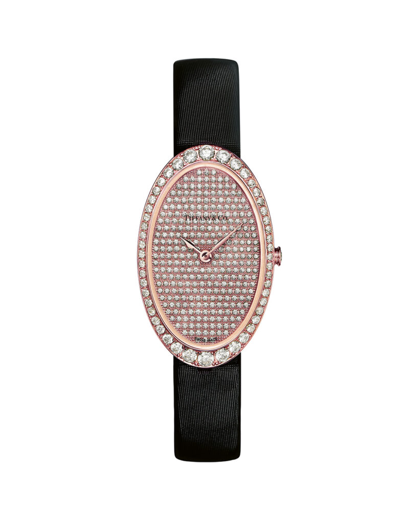 Tiffany 2-Hand Pavé Cocktail Watch