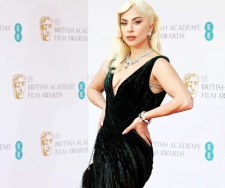 Lady Gaga at the 2022 BAFTAs