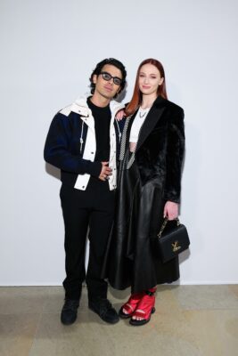 Joe Jonas and Sophie Turner at Louis Vuitton Autumn/Winter 2022