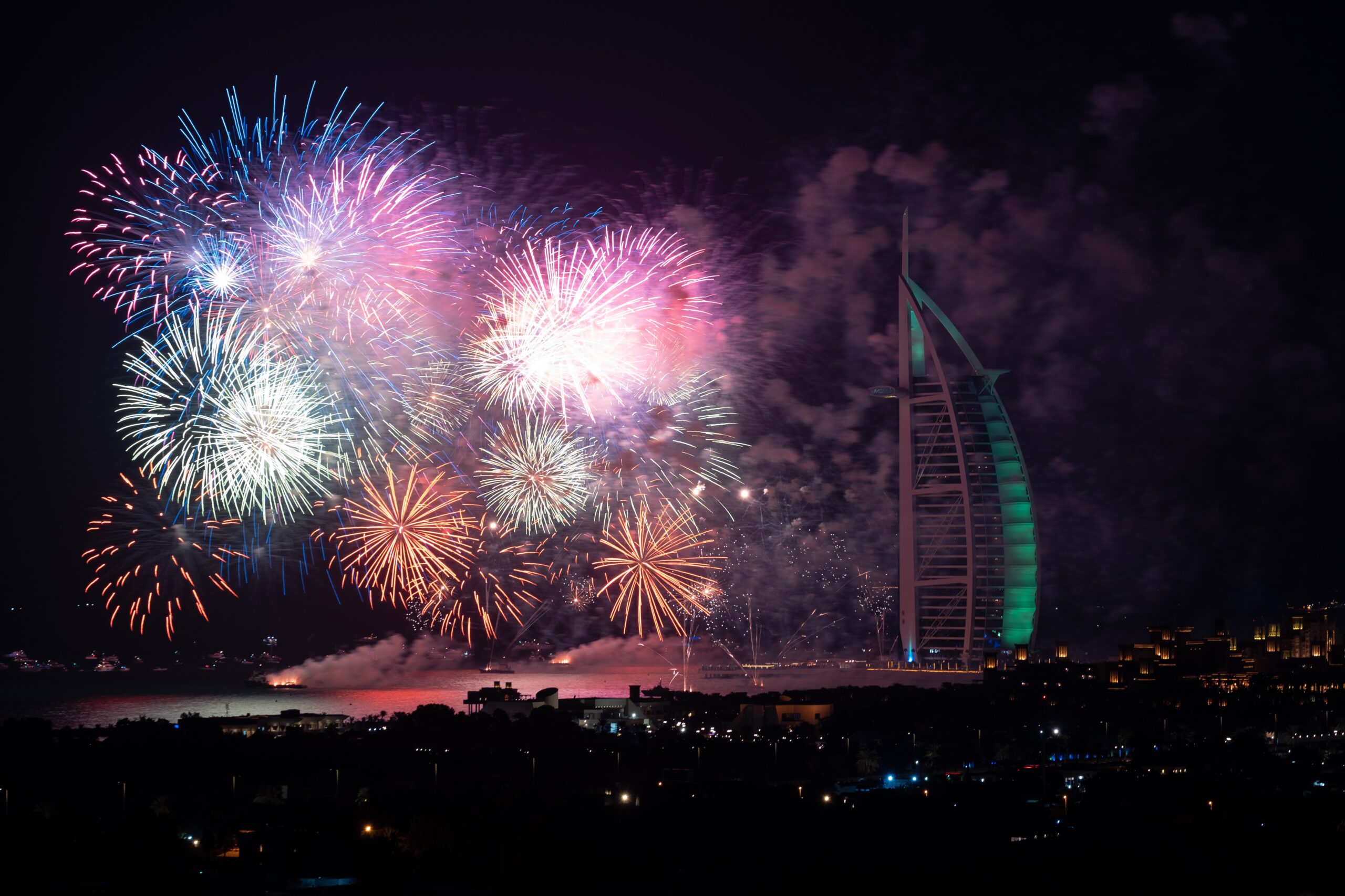 Fireworks in Dubai New Years Eve