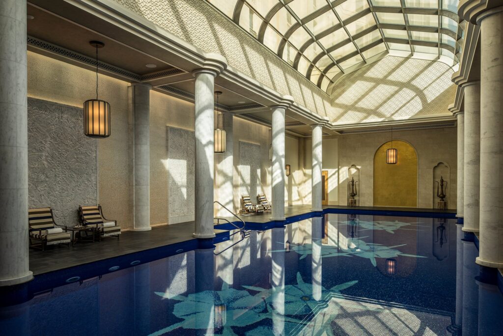 Pool at luxury resotr Dubai