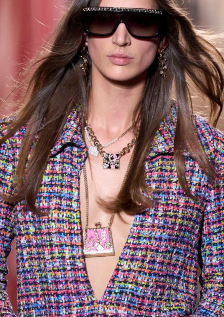 2024 necklace layering trend and how to layer necklaces CHANEL